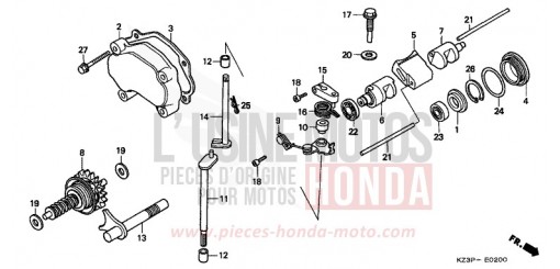 EXHAUST VALVE CR250RW de 1998